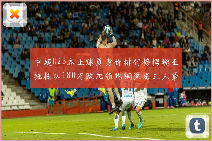 中超U23本土球员身价排行榜揭晓王钰栋以180万欧元领跑铜梁龙三人紧随其后